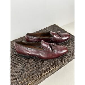 Allen Edmonds Auburn 4077 Slip On Loafers Tassel Wingtip Size 11.5 D‎ Brown USA